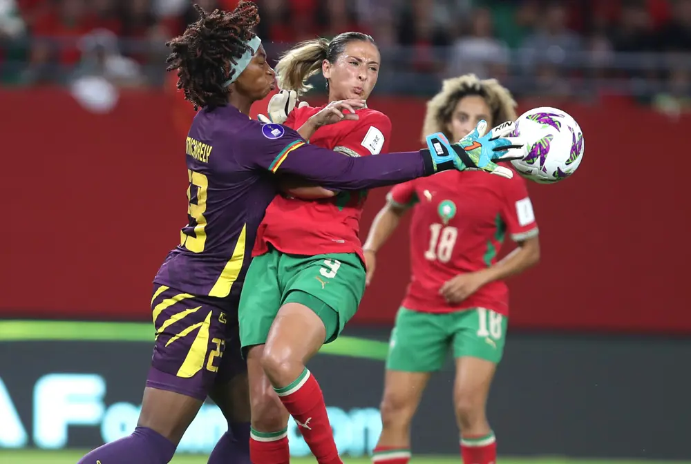 Michaely Bihina produced a heroic performance to send the Indomitable Lionesses to the 2026 Women's Africa Cup of Nations final.