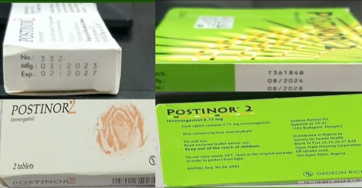 The Pharmacy and Poisons Board identified differences between the falsified Postinor-2 batch and genuine products.