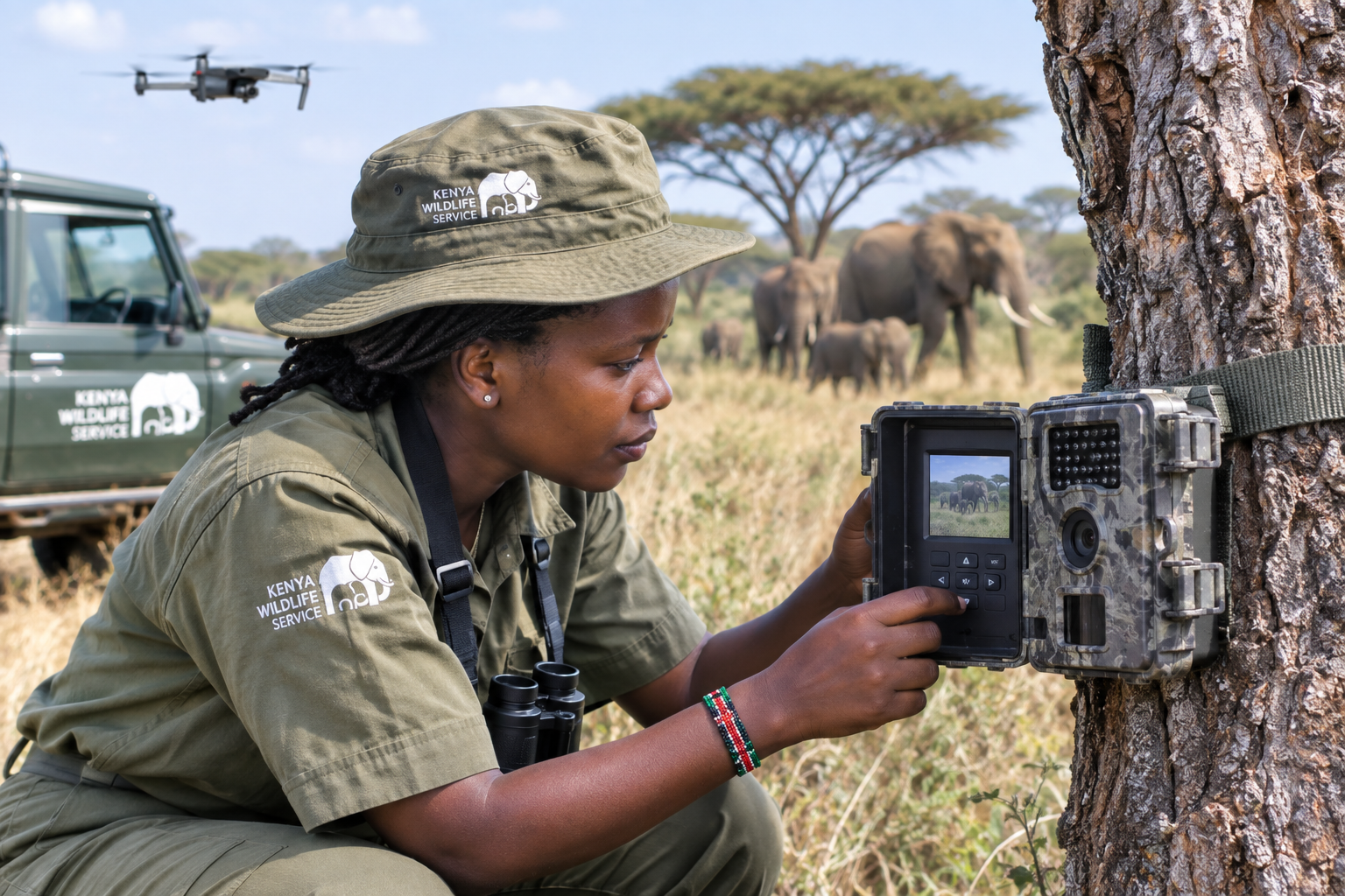 Modern wildlife conservation increasingly combines traditional field knowledge with technology and scientific research.