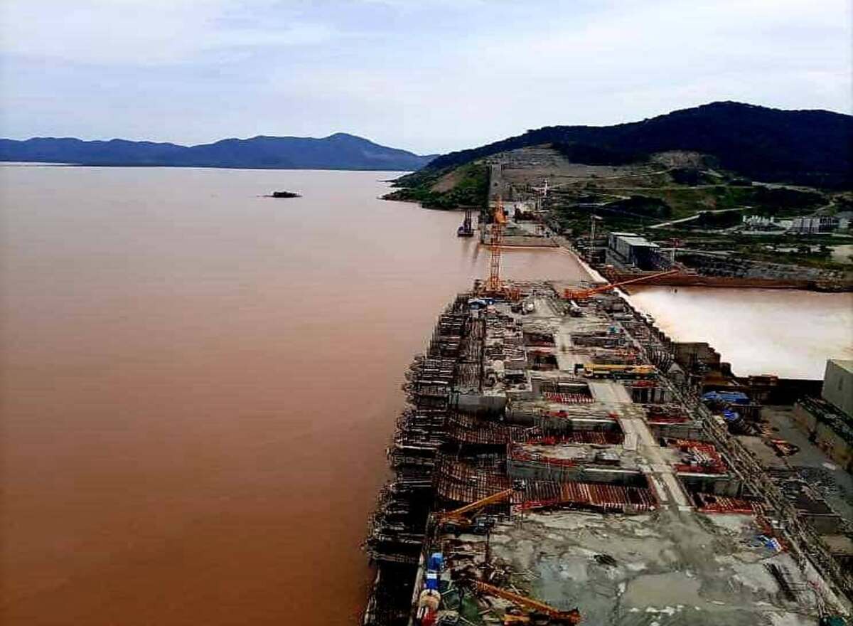 The GERD reservoir and dam on the Blue Nile. Ethiopia sees the project as a cornerstone of development, while Egypt remains concerned about its impact on downstream water flows