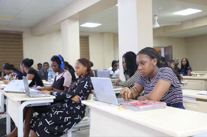 African students attend a classroom session as education and skills development remain central to unlocking the continent’s demographic potential.