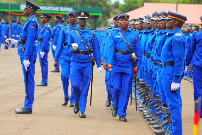 Kenya's new General Duty police uniform features a light sky-blue shirt and dark navy-blue trousers. The redesigned attire was unveiled during the passing-out parade at the Police Training College in Kiganjo, Nyeri County, on August 28, 2026. /PCS