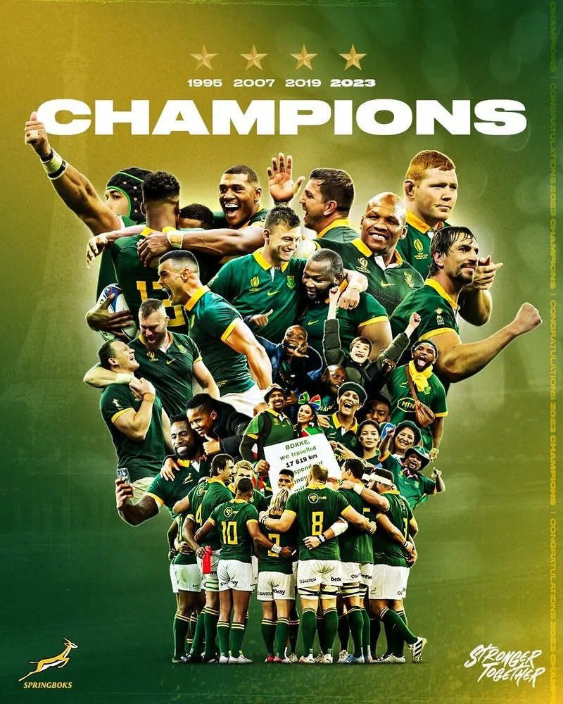 Hail to the fourth time world champions!