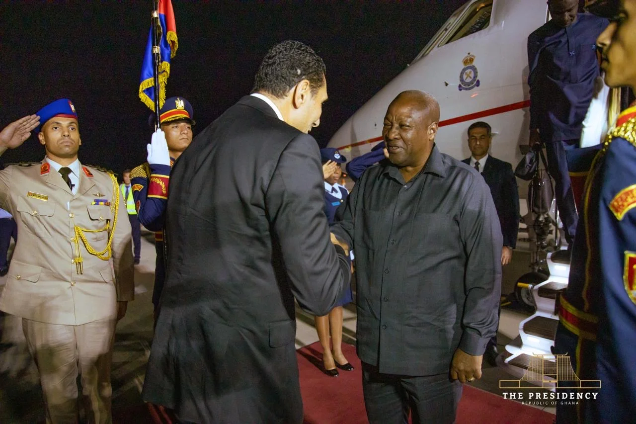 Ramaphosa & Mahama Arrive in Egypt for AU Mid-Year Summit and Alamein Africa Forum