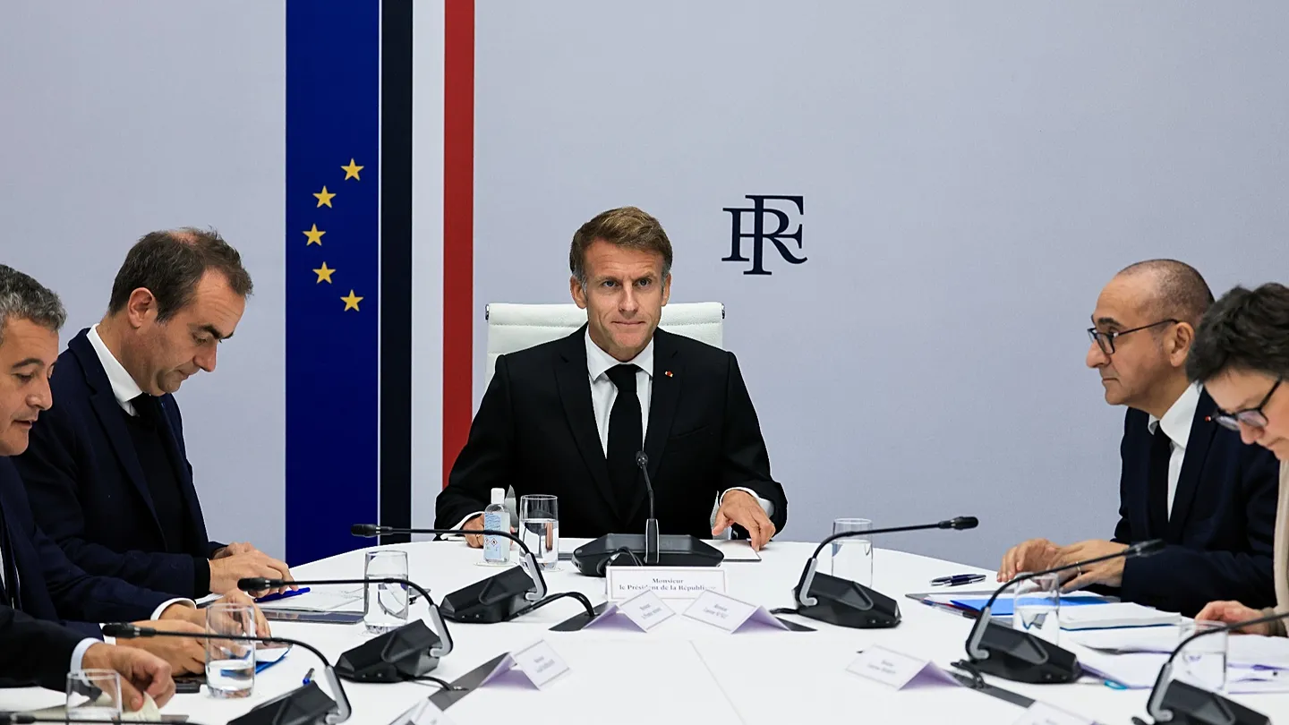 French President Emmanuel Macron convened ministers on Monday before heading to south-west France, where wildfires have displaced hundreds of thousands and a new heatwave threatens to reignite the flames.